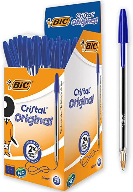 PEN BIC CRISTAL BLUE BOX OF 50